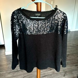 Stunning sequence sweater